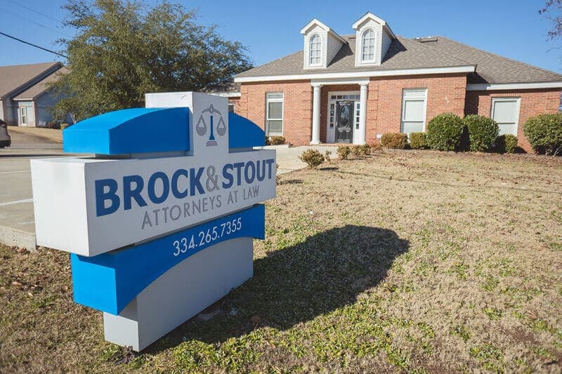 Brock & Stout Montgomery office sign