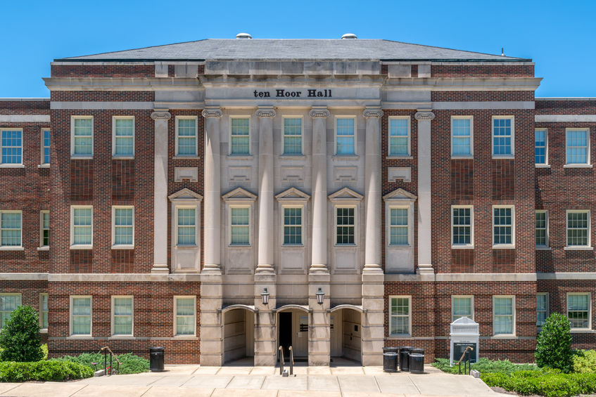 Ten Hoor Hall on the campus of University of Alabama
