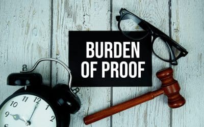Explaining the Burden of Proof in Personal Injury Cases